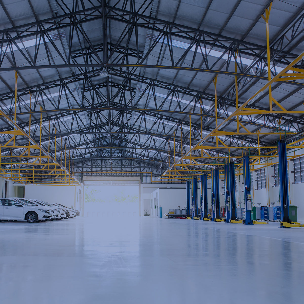 Industrial resin flooring application