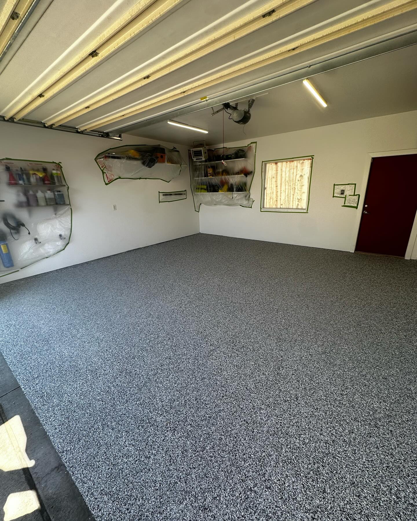 After: Flake garage floor, Sloan's Lake, Denver by SBV Concrete Coatings