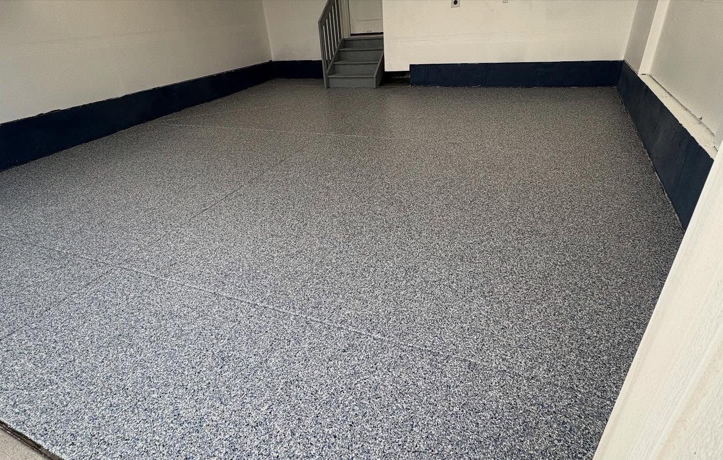 Flake epoxy garage floor by SBV Concrete Coatings