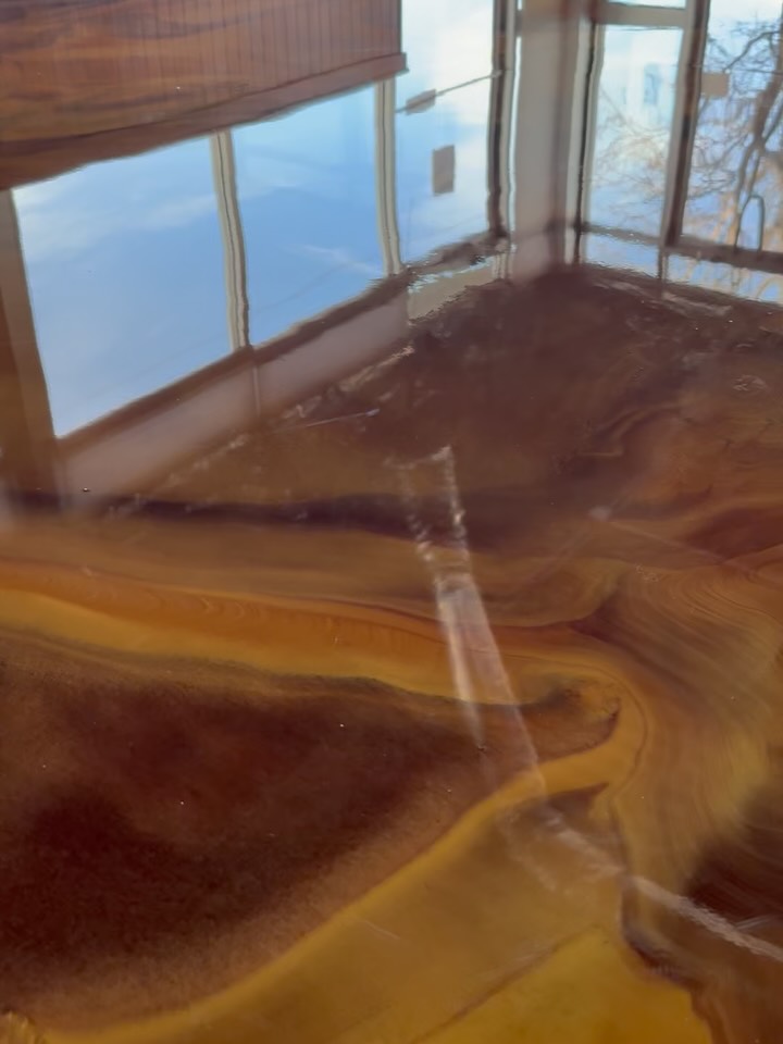 Metallic epoxy floor by SBV Concrete Coatings