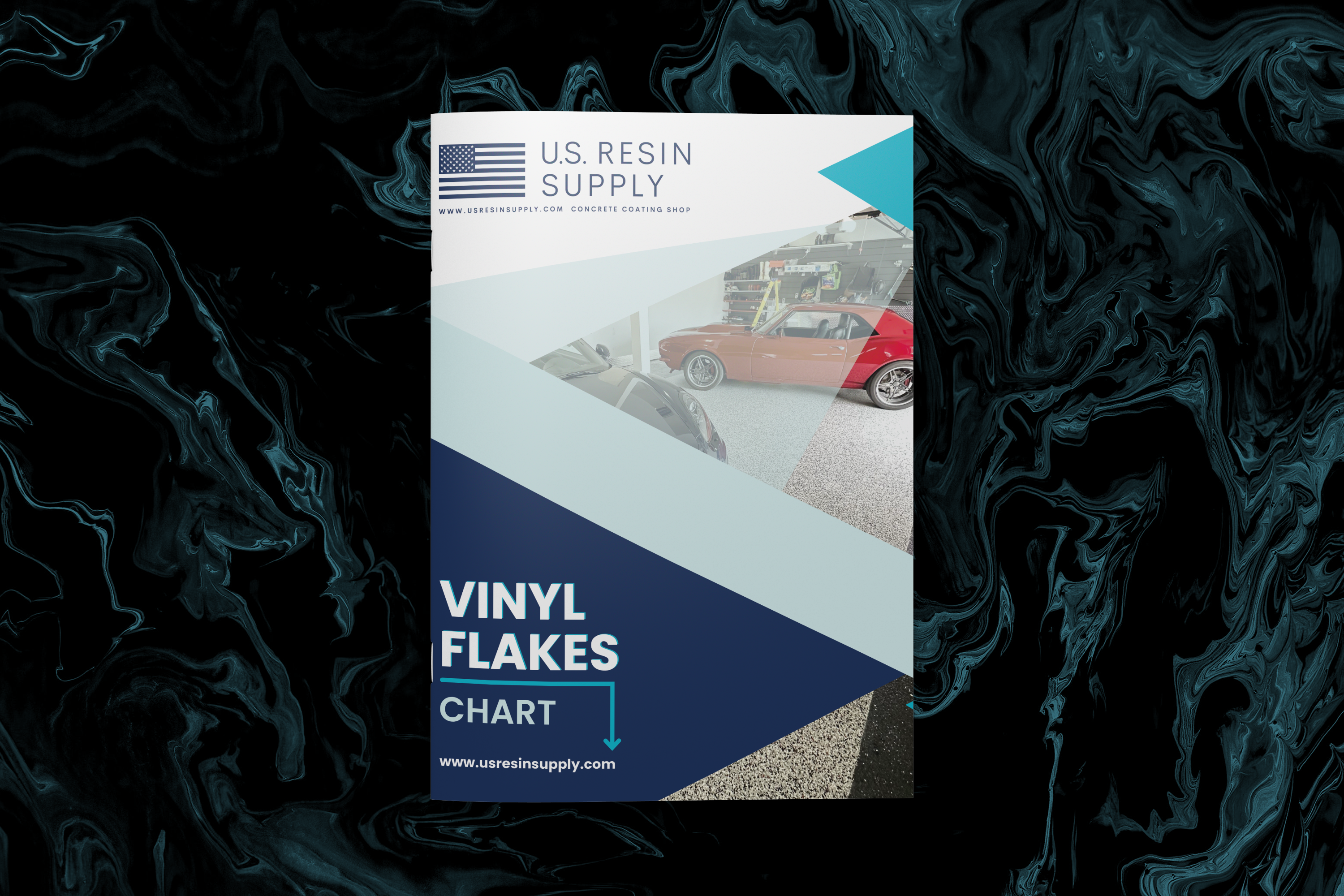 U.S. Resin vinyl flake color chart