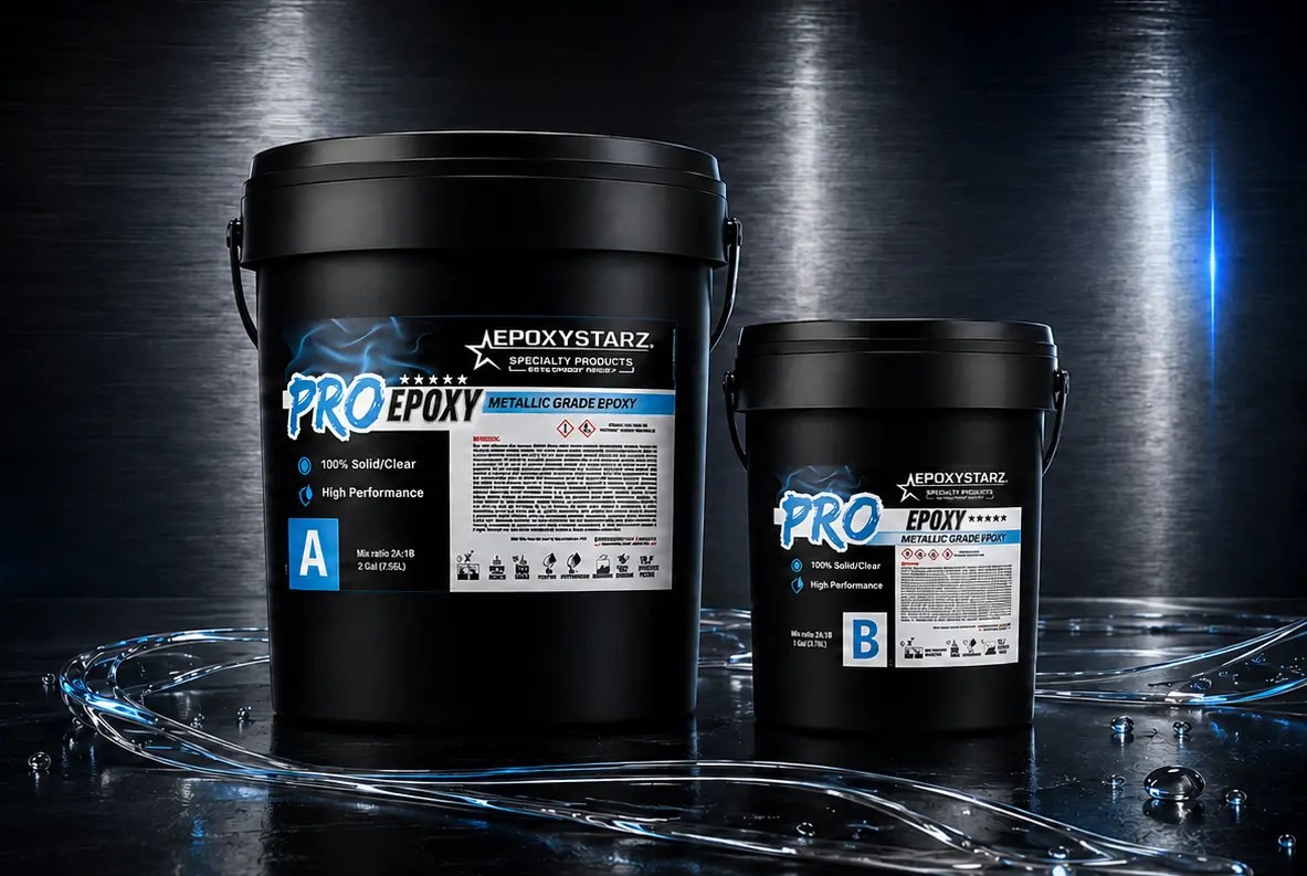 EpoxyStarz Pro Epoxy metallic grade A and B kit