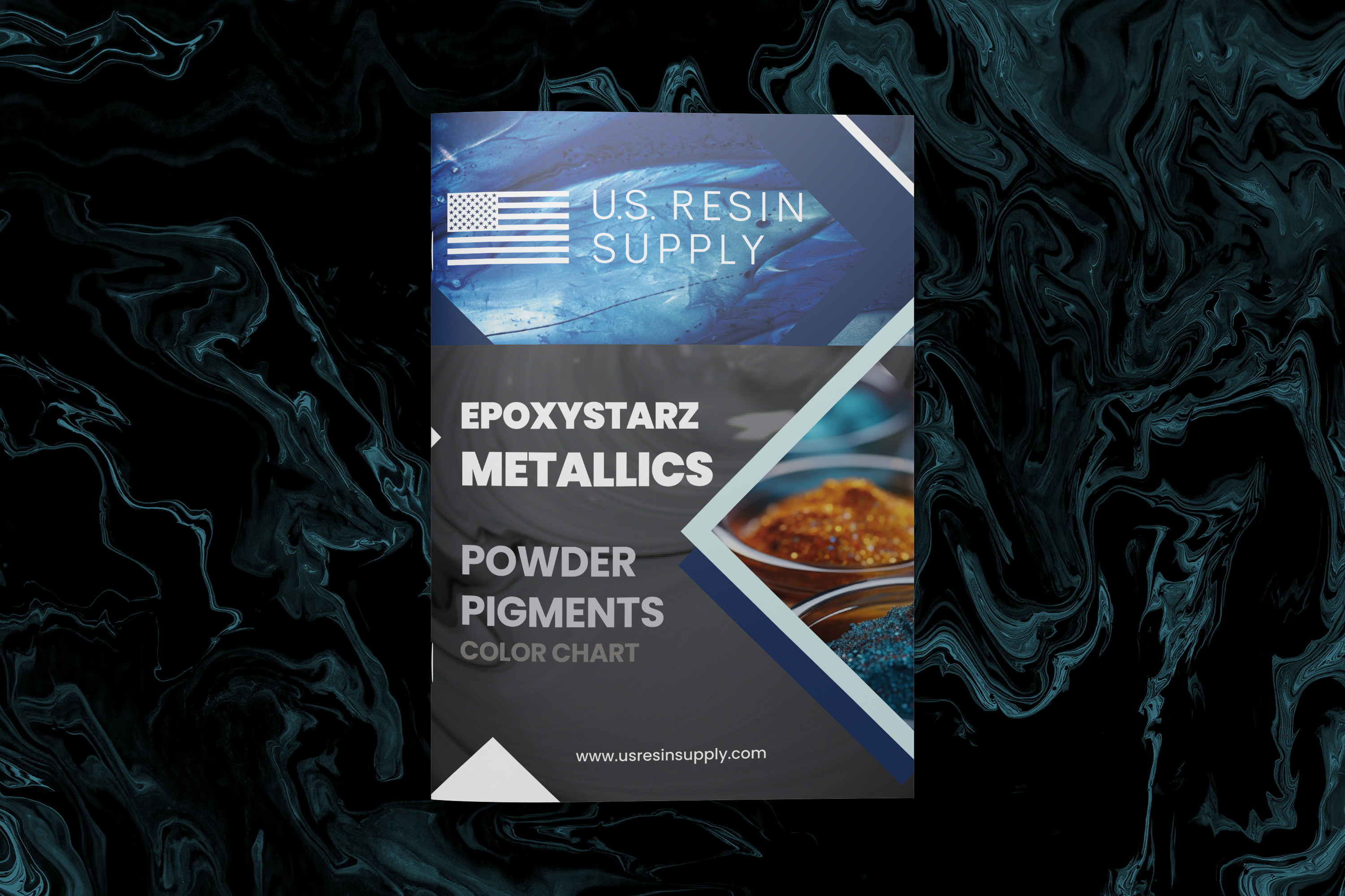 U.S. Resin Supply metallic pigment color chart